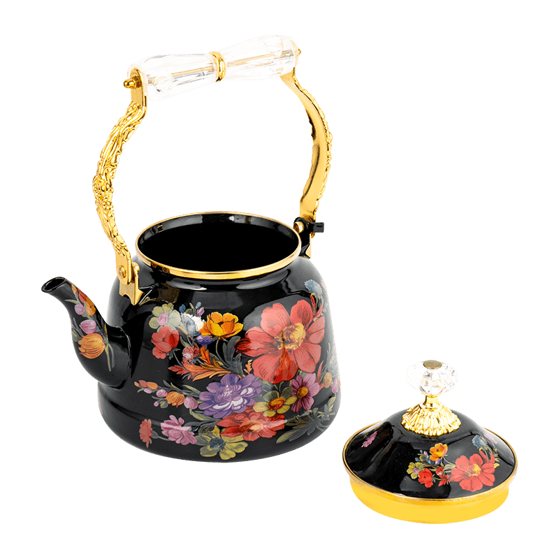 TK618 Turkish Floral Emali Teapot Set