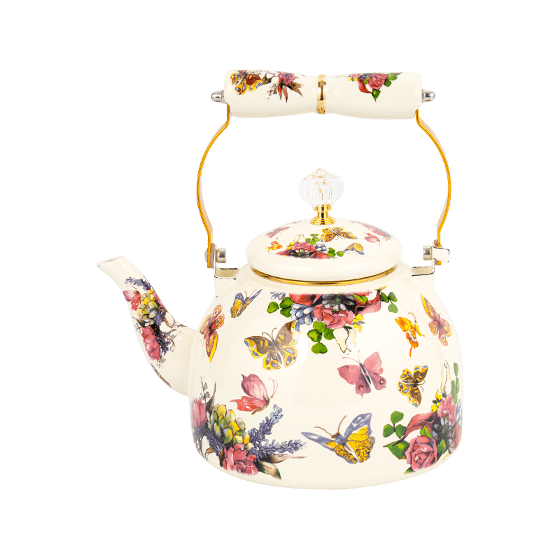 TK509 Enamel Tea Kettle do kuchenki indukcyjnej