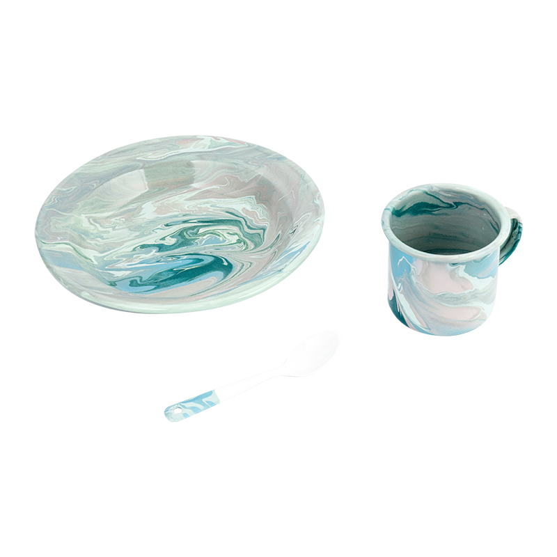 Europejski zestaw czajników kwiecistej