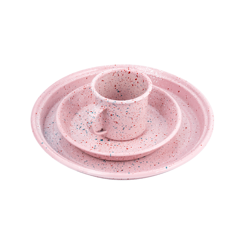 Europejski zestaw czajników kwiecistej